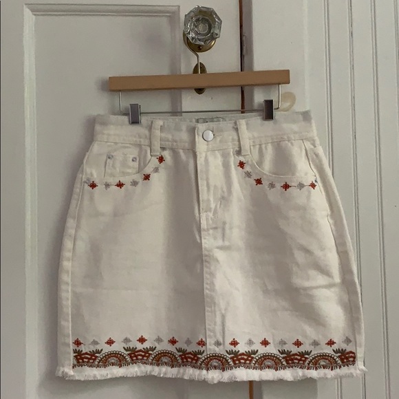 Showpo. Dresses & Skirts - White Denim Skirt